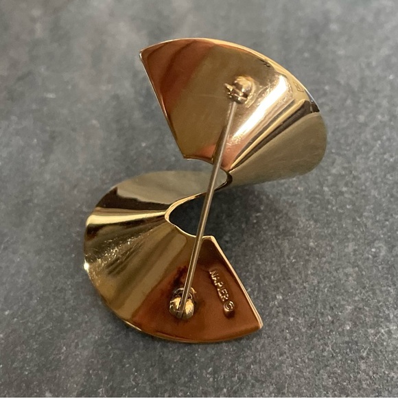 Vintage Napier Gold Ribbon Twist Brooch - Picture 5 of 7